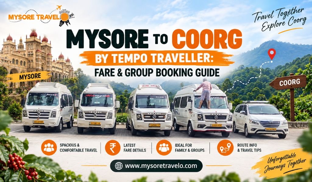 Mysore to Coorg by Tempo Traveller